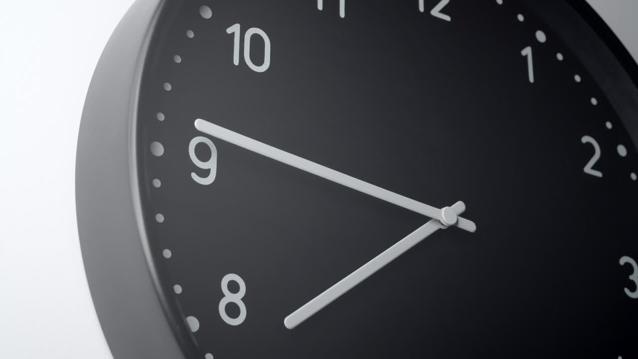 reloj negro de 8 a 10 horas