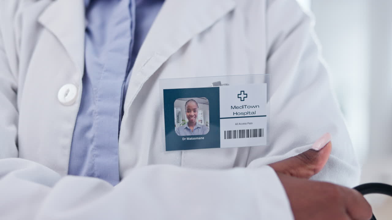 перекрещенные руки, доктор и руки женщины с именем