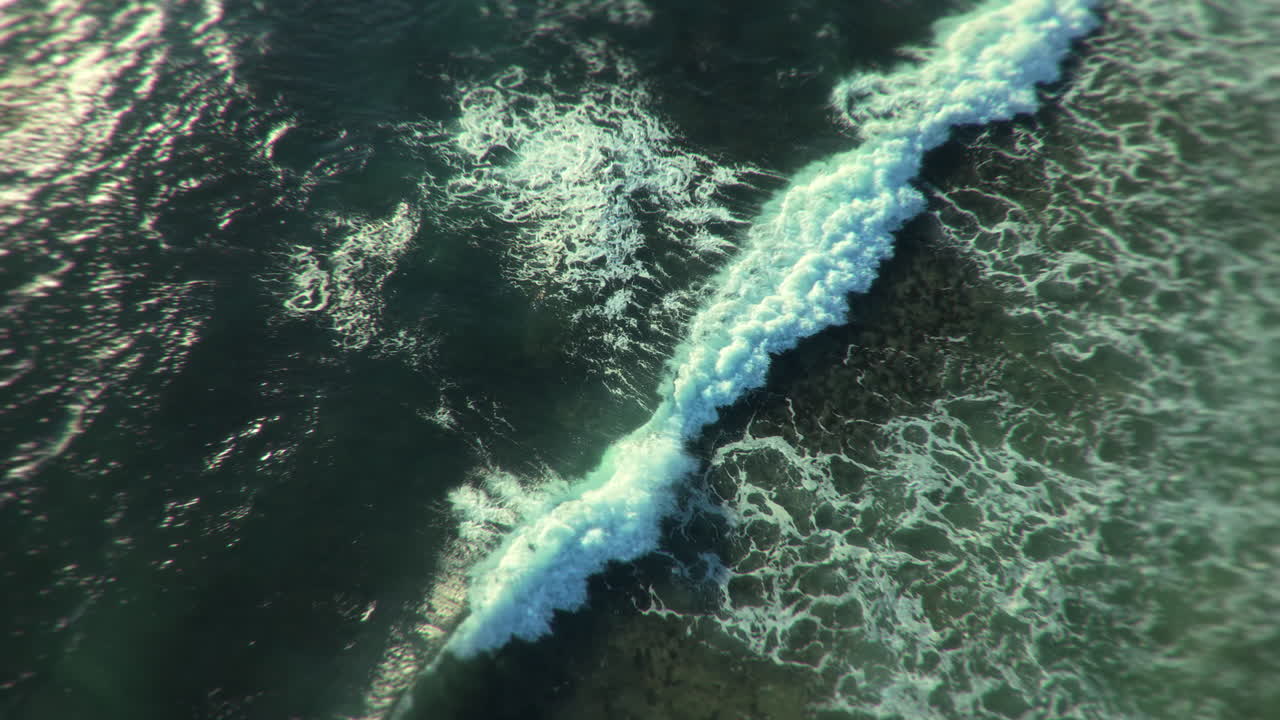 Aerial view of ocean wave