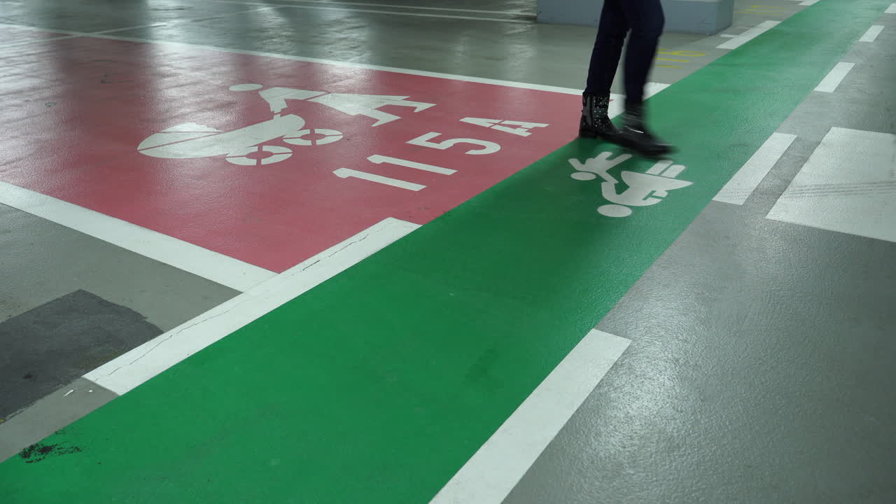 쇼핑몰 차고에서 걷기