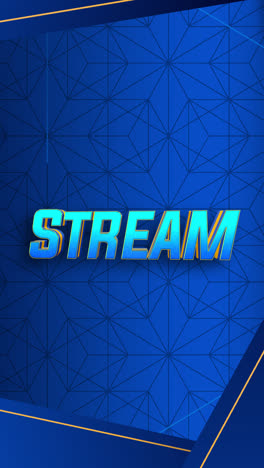 Modern Blue Streaming Background