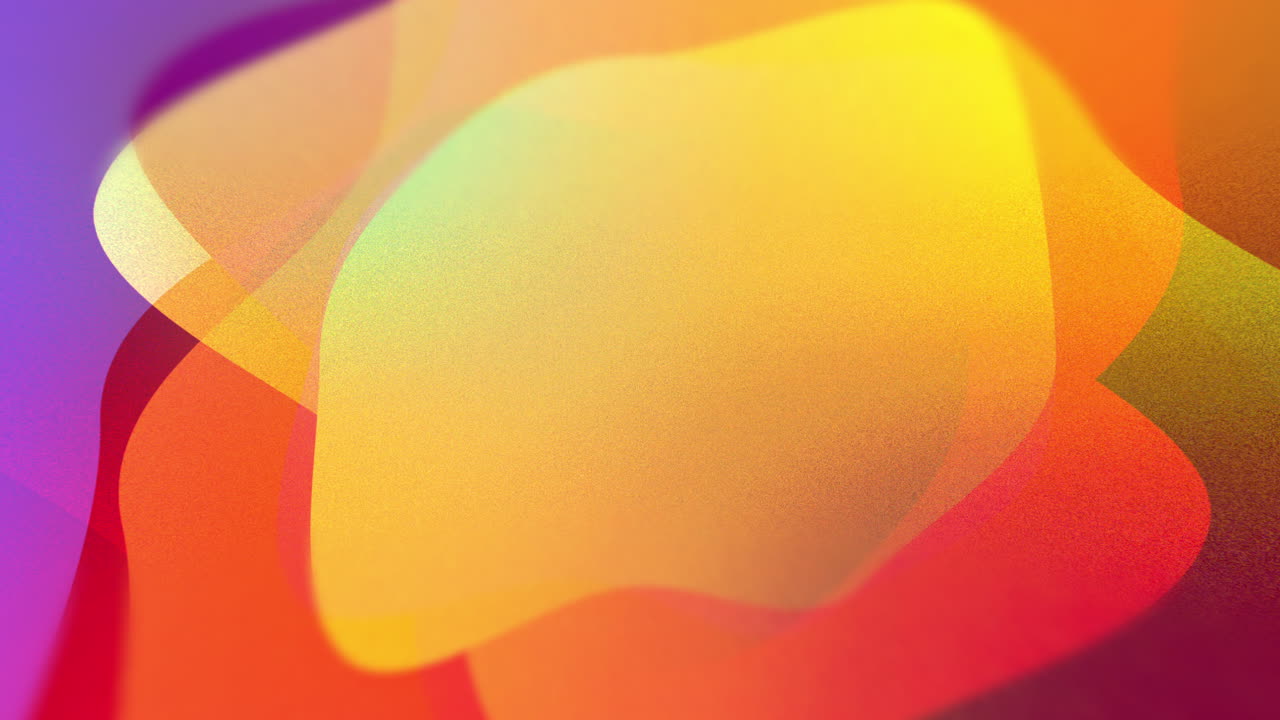 Multicolour 4K looping gradient background with subtle movement and dark background. Funky blob shapes bouncing and flowing.