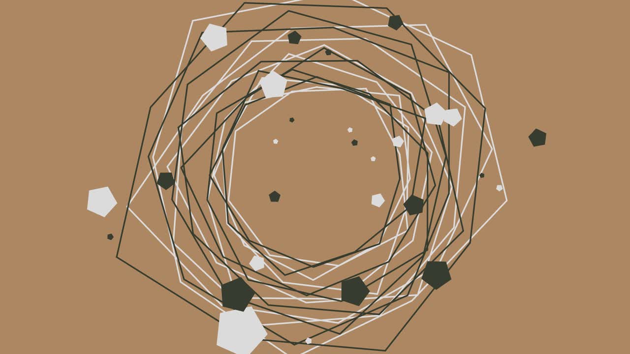 현대 추상 다각형 애니메이션 배경