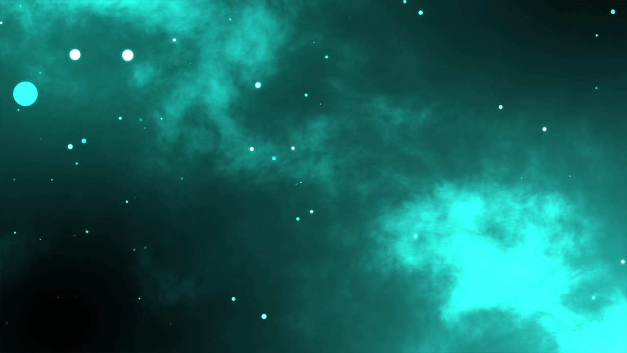 3d motion graphics fondo brillo partícula energía solar universo noche tiempo brillo estrellas efecto visual mágico 4k color azul oscuro agua