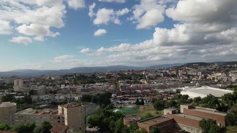 aerial city view of braga, portugal