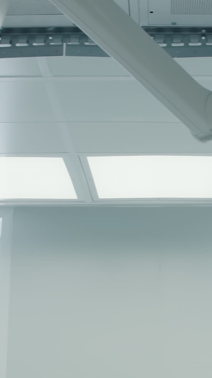 High-tech lamp lights up surgery table. State-of-art lamp provides focused light over operating table ensuring clear visibility for surgeons during operation