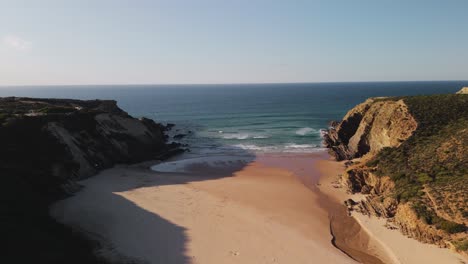 serene view of destination beach in algarve, southern portugal