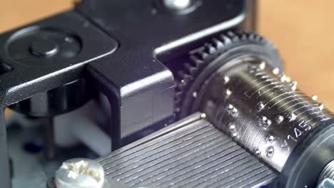 the music box mechanism rotates