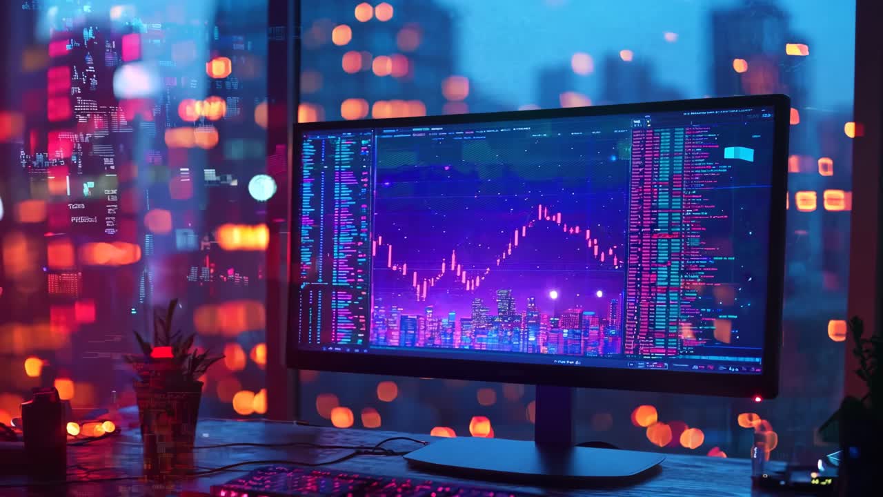 un monitor de computadora sentado encima de un escritorio de madera