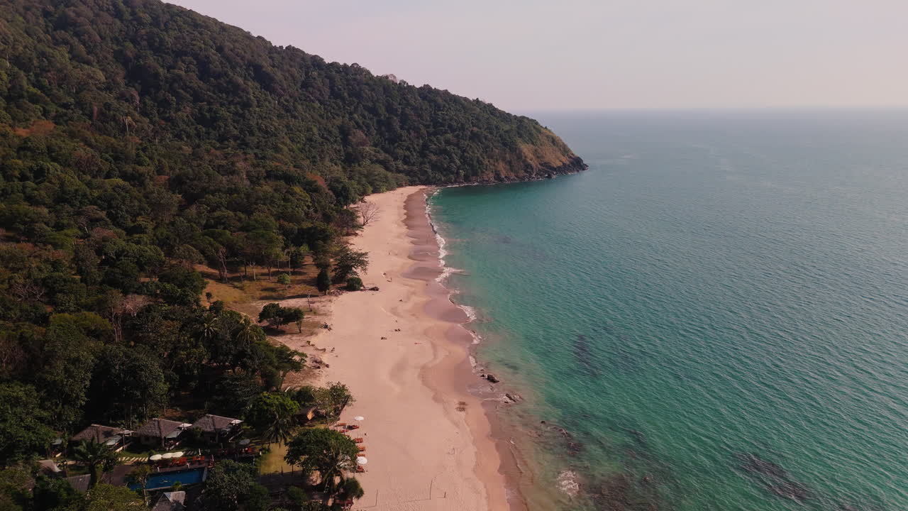 Tropical Beach Paradise Aerial View