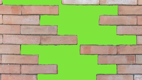 romper una pared. instalación de ladrillos rojos, construcción de pared. concepto de construcción, protección, artesanía y estructura de módulos.