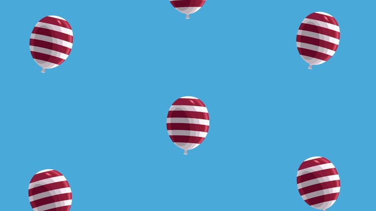 palloncini a elio con bandiera USA