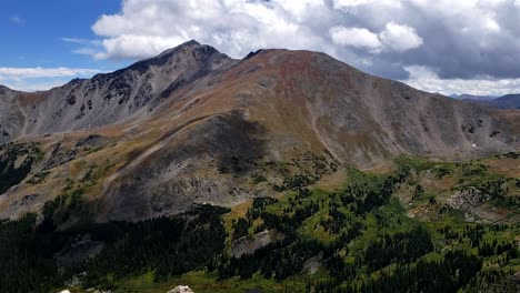 pan across mountain range in colorado