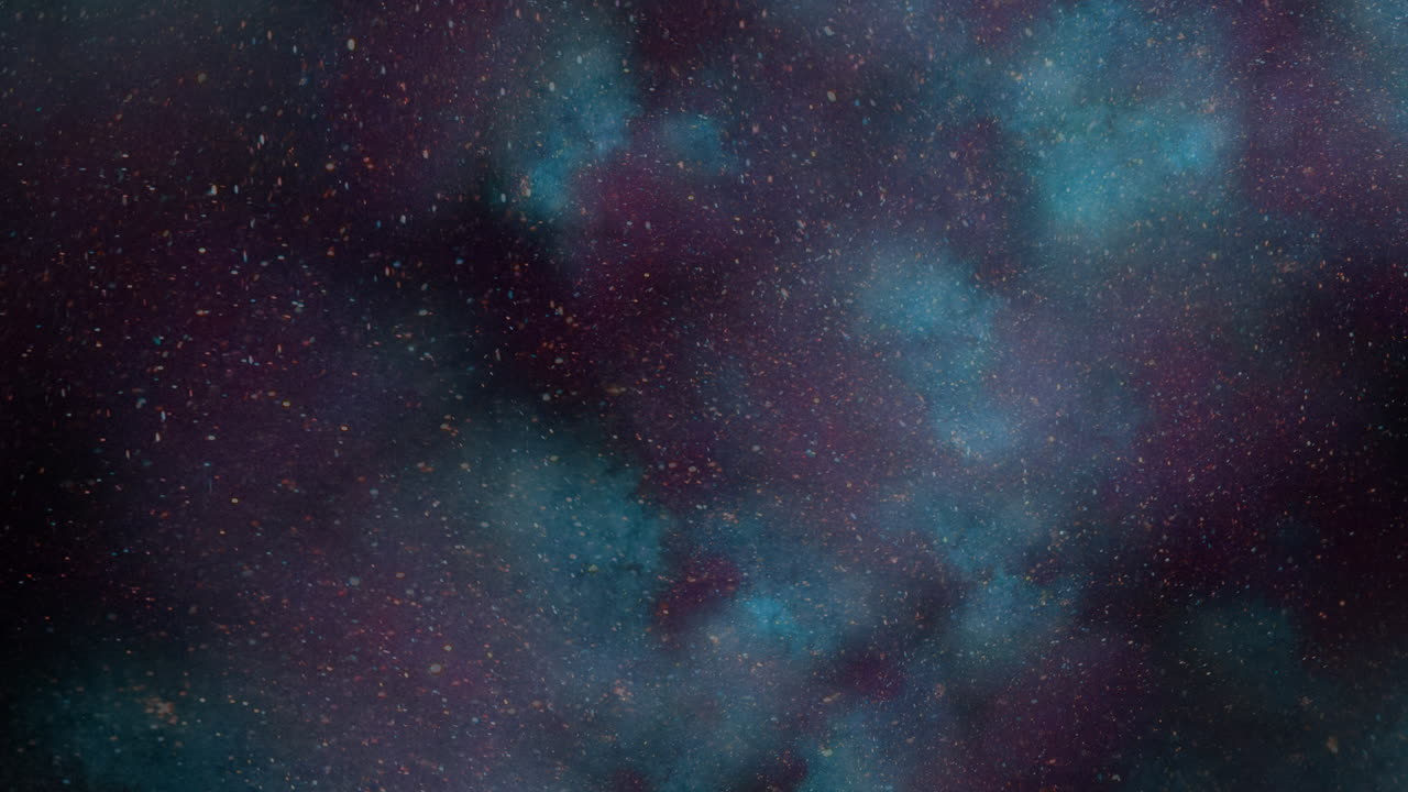 Una ilustración que presenta un fondo espacial cósmico abundante en estrellas centelleantes y nebulosas coloridas, creando una vista galáctica serena y cautivadora