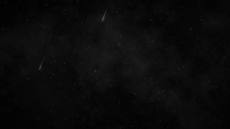 night sky with meteor