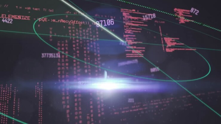 Animation of scope scanning and data processing