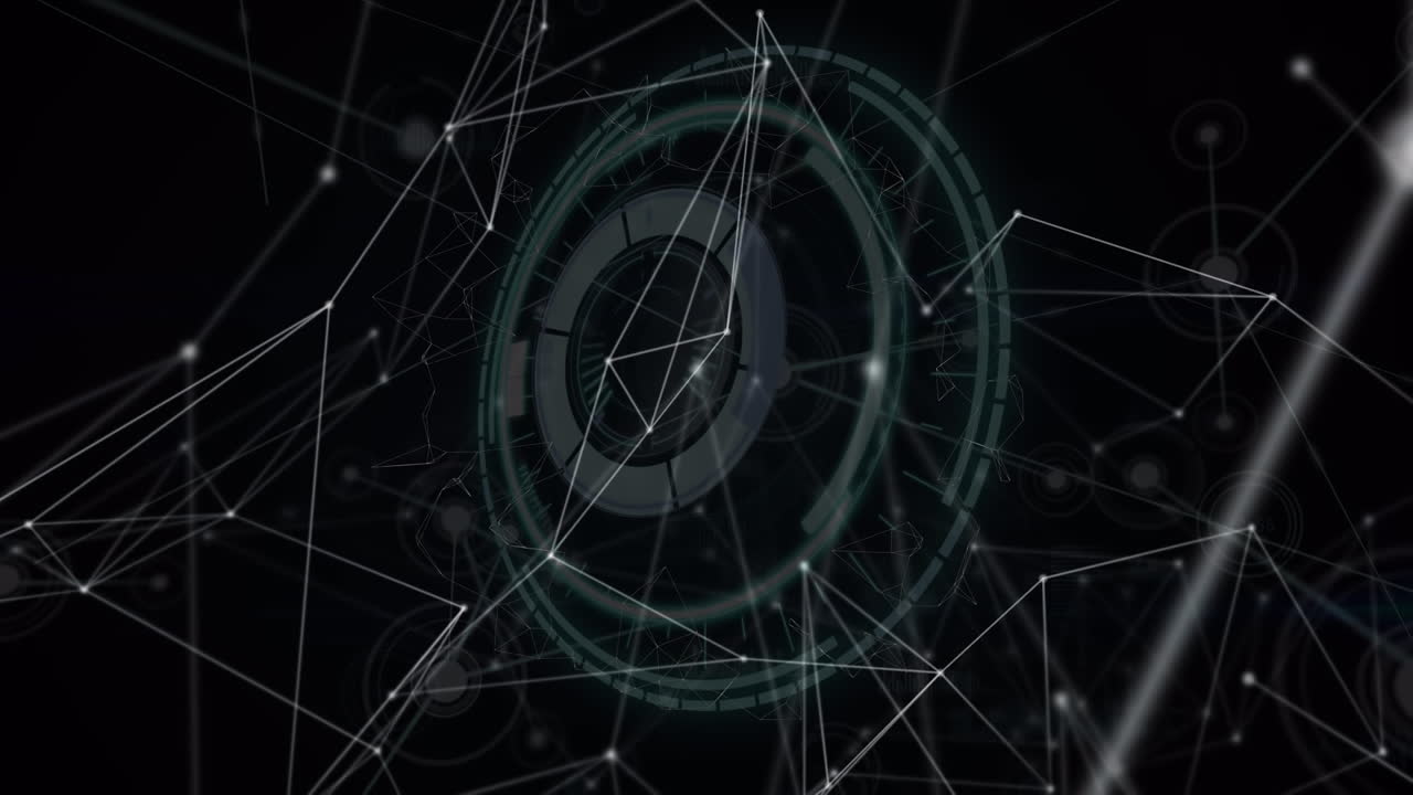 Animation of scope scanning over network of connections