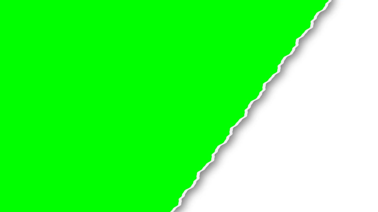Green Screen Transition With Ripped Paper Effect
