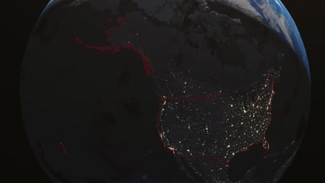earth usa washington night