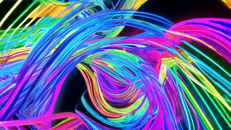 abstract colorful neon lines