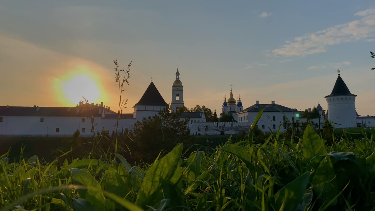 казан исторические здания живописный вид на закат, tc01