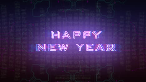 Happy-New-Year-with-cyberpunk-matrix-and-neon-HUD-elements