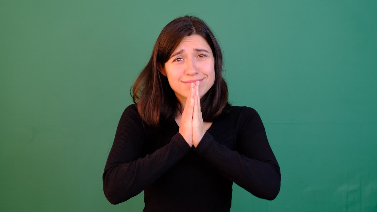 구걸하는 얼굴 표정