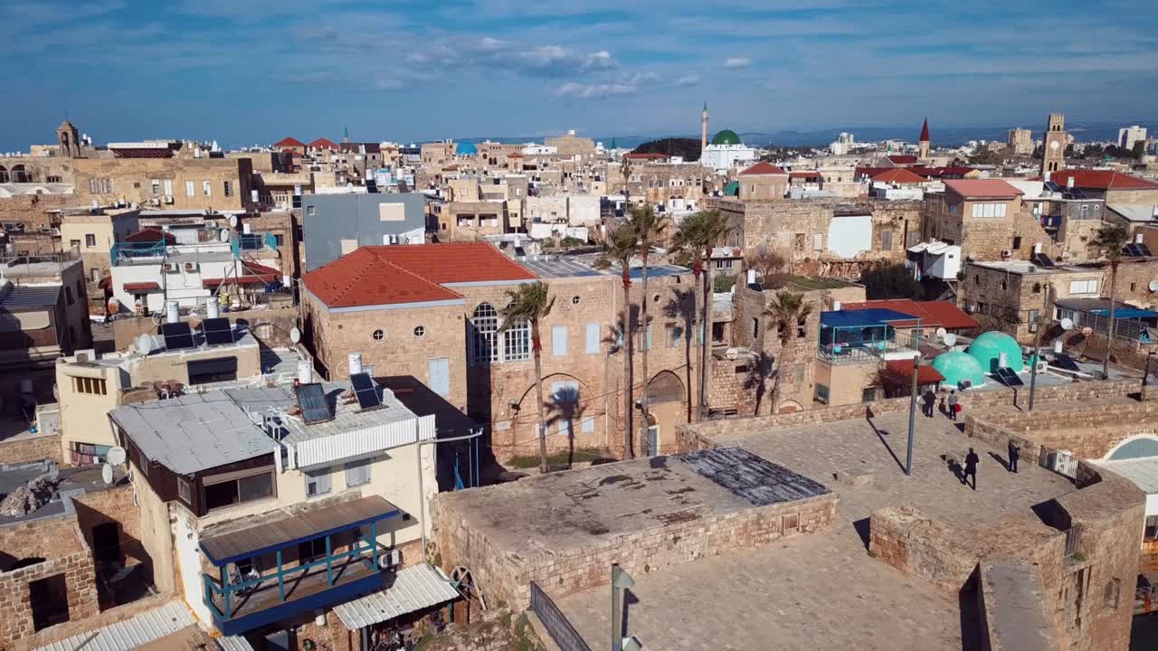 город акко, израиль, воздушный вид