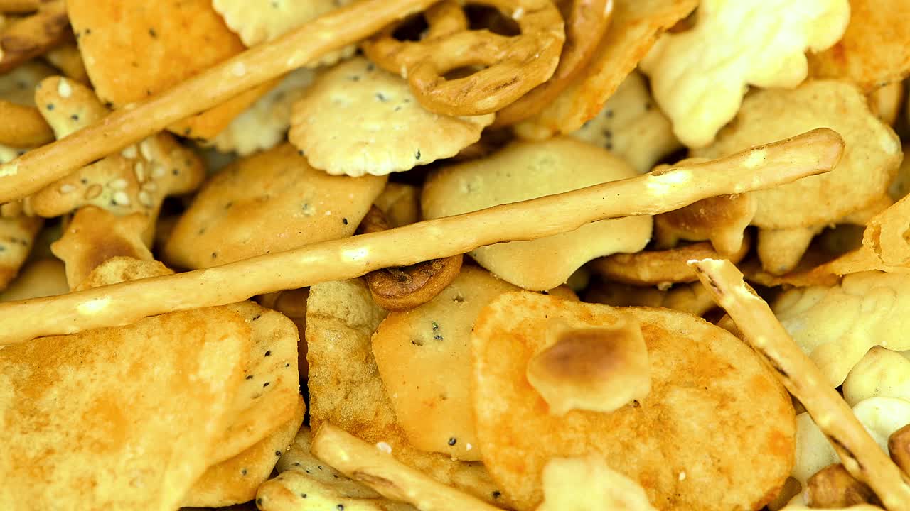 porción de bocadillos mixtos rotativos (con bucle sin costuras)