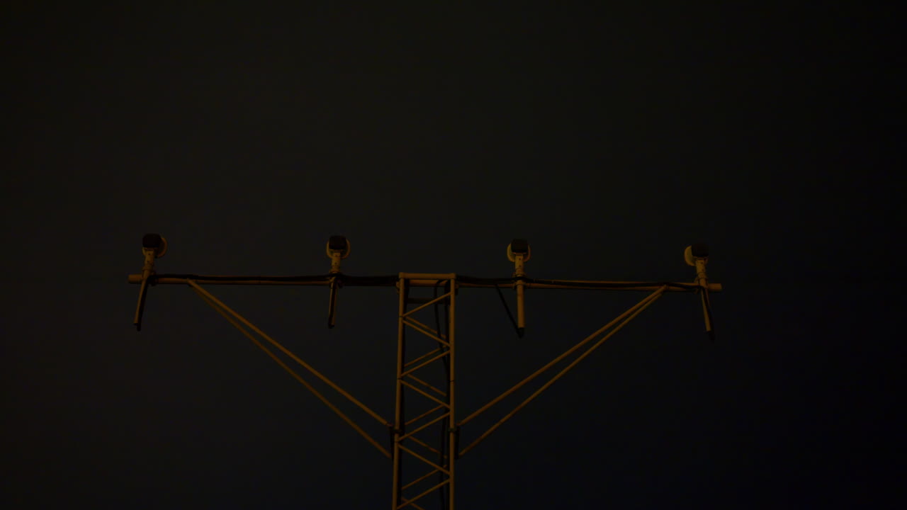 Night Airport Helicopter Approach