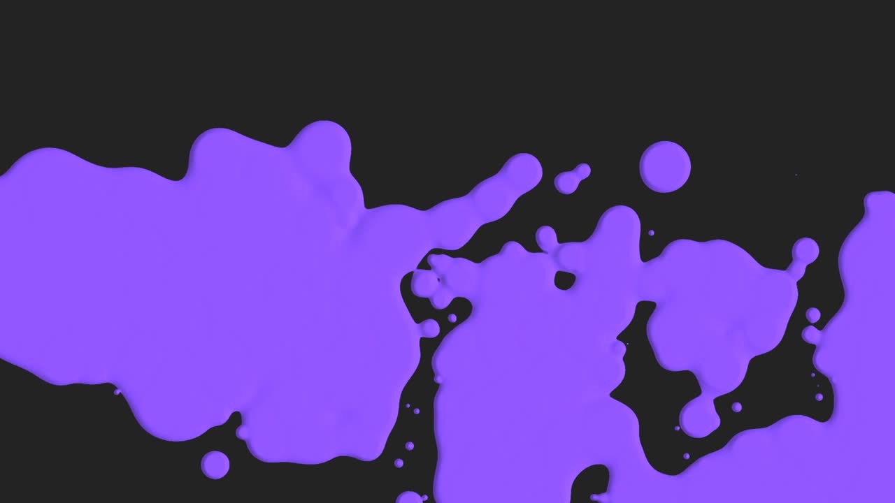 Liquido viola astratto e macchie di schizzi