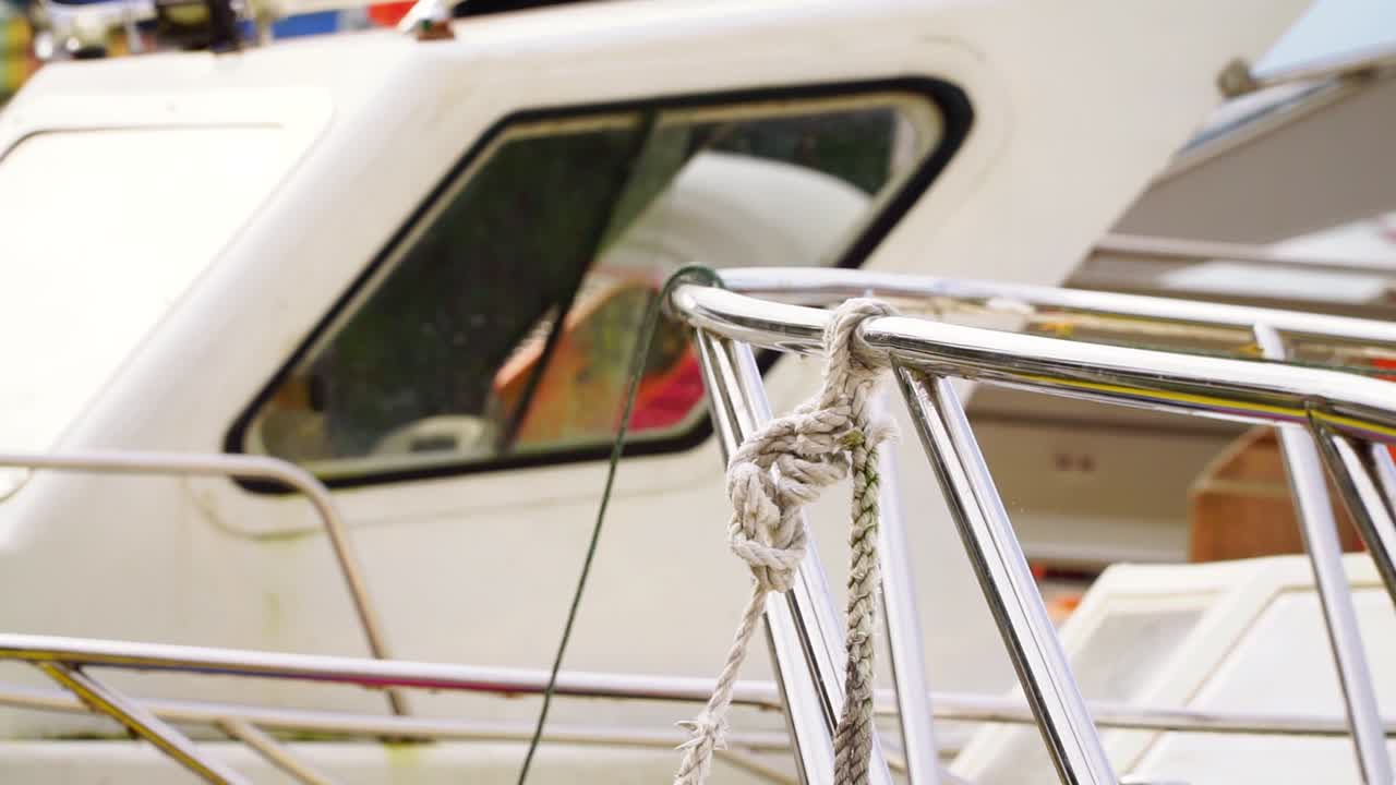 Ship parked on the pier