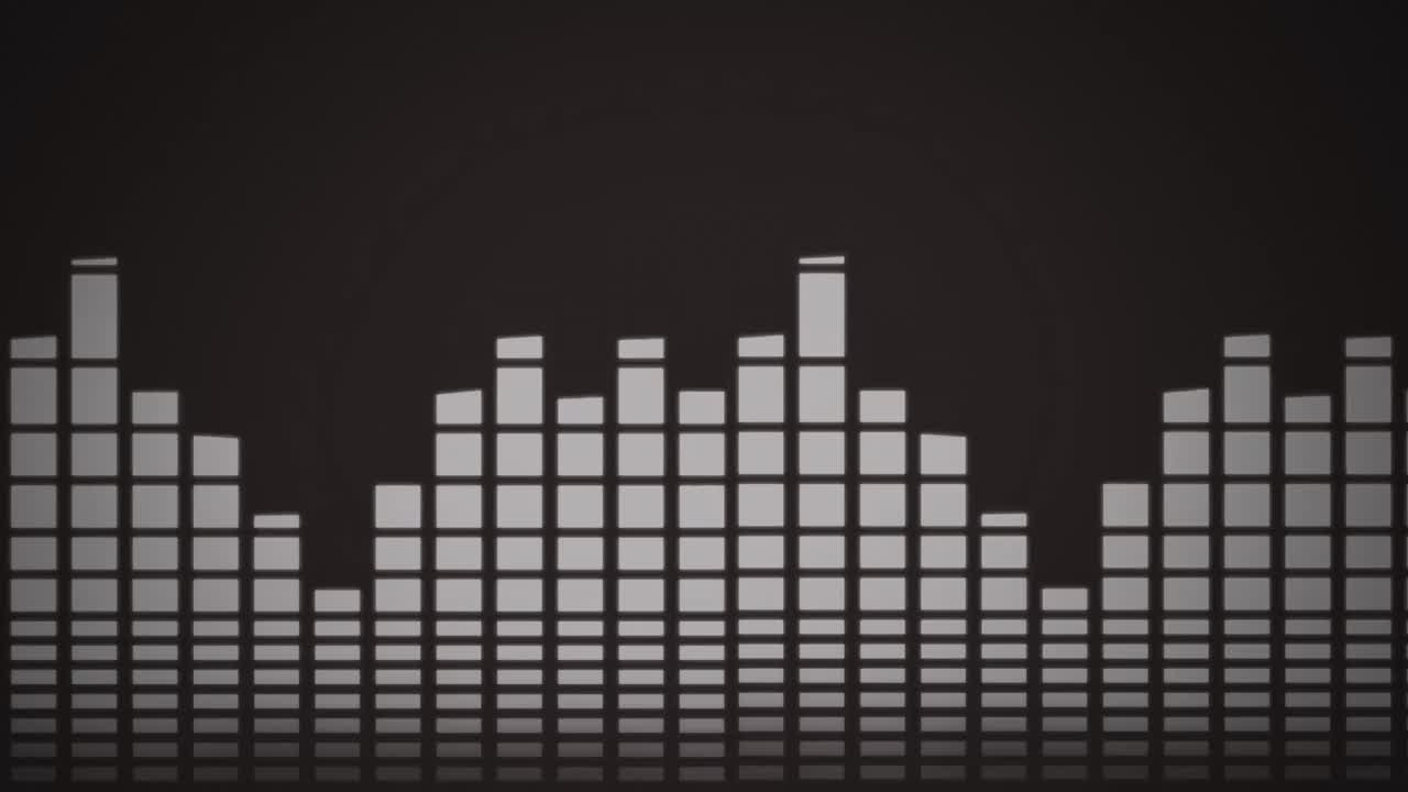 회색 배경에 여러 회색 통계 기록과 디지털 데이터 처리의 애니메이션