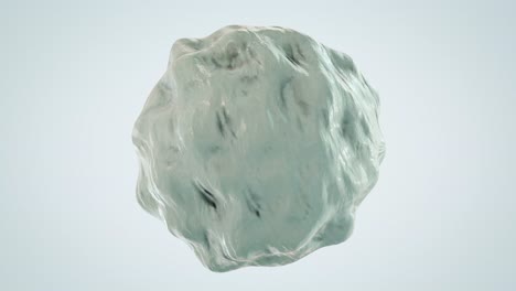 snow sphere in white background - animation