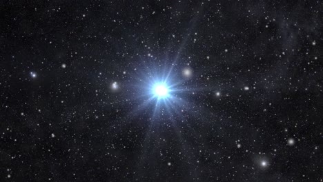 a bright star moving in the universe