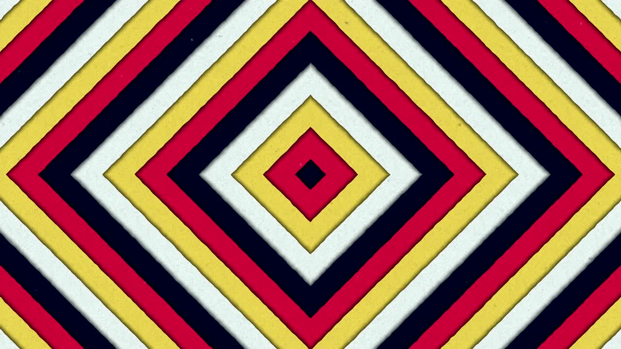 Abstract Shapes Tunnel Rhombus Colorful Stripes Seamless Looping Background