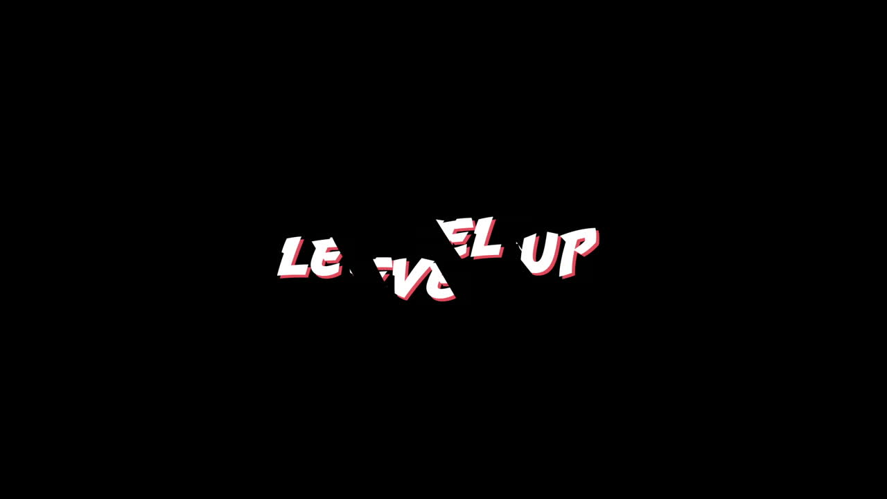Words Level up in capital letters