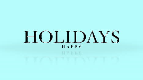 Elegance-Happy-Holidays-text-on-blue-gradient