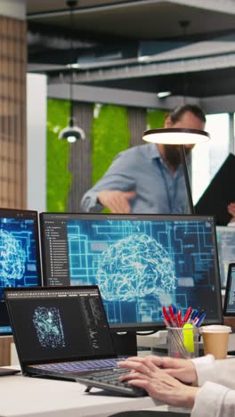 vertical video junior developer in office streamline workflows using ai systems
