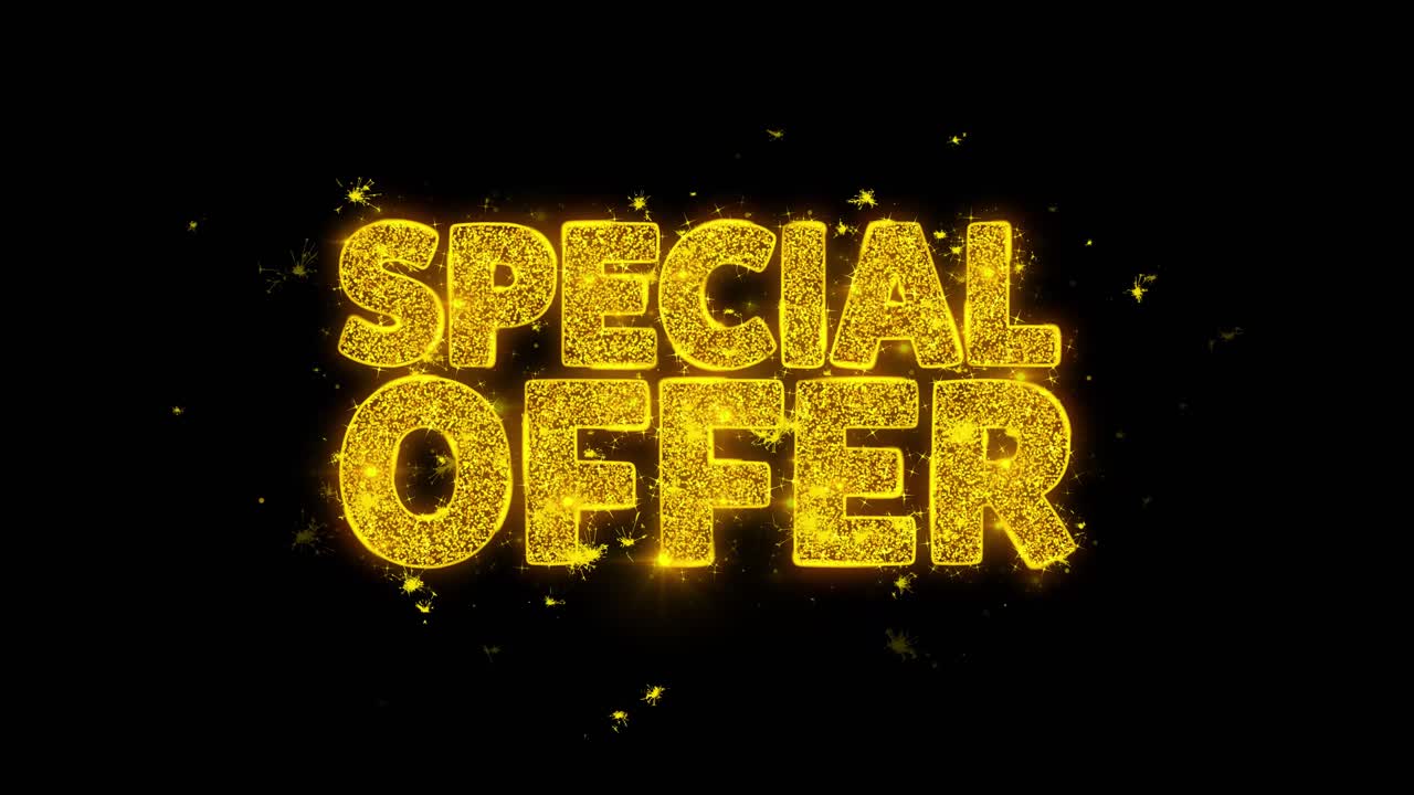 Special Offer Graphic Design with Glitter Effect