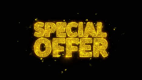 special offer graphic design with glitter effect
