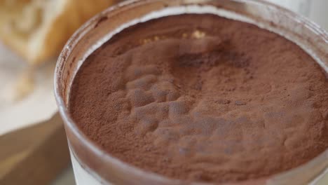 tiramisu dessert in a container