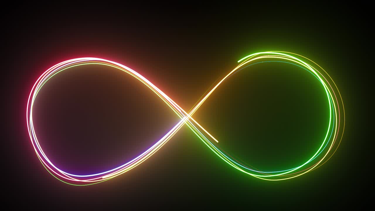 líneas de bucle diseño colorido.