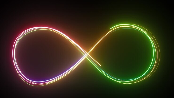 Loop lines colorful design.