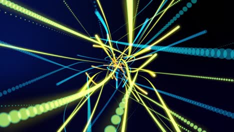digits light path tunnel data code background chaotic