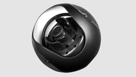 rotating spherical security camera