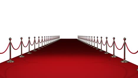 Long-red-carpet-against-white-background
