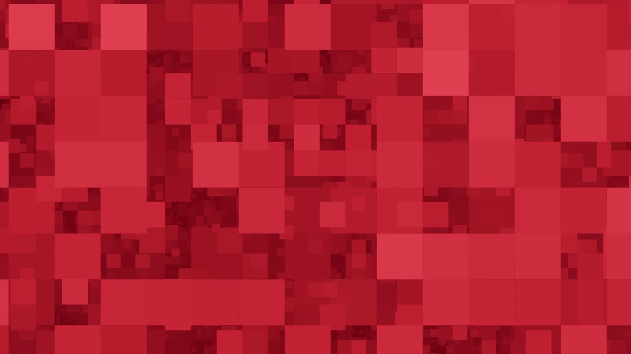 Red block noise abstract background animation (seamless loop)