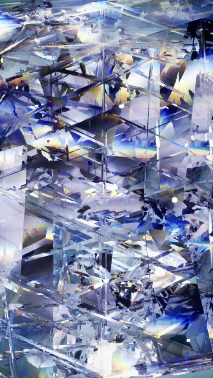 파란색과 색의 추상적인 기하학적 패턴