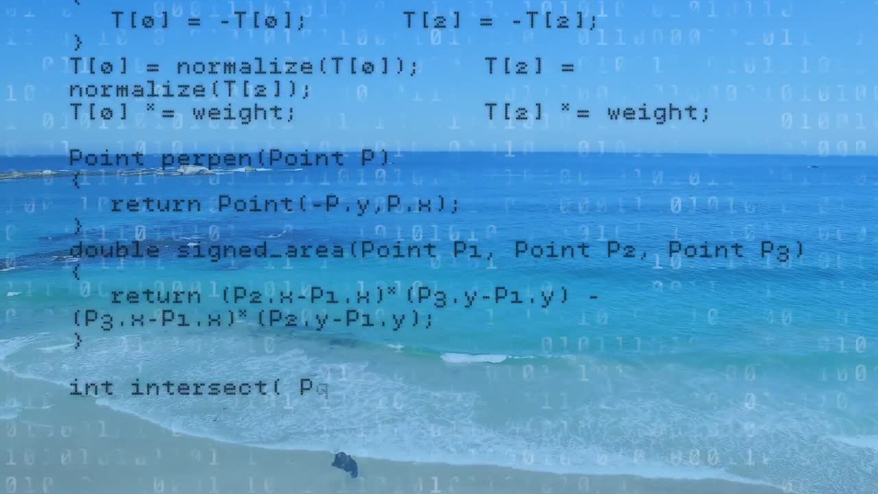 Program codes and the beach